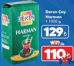 DEREN ÇAY HARMAN 1 KG fiyat ve kampanya bilgisi